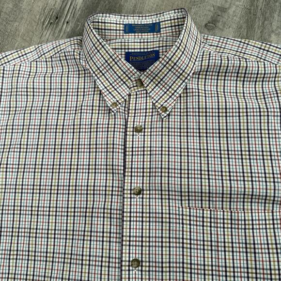 Pendleton Shirt Mens XL Multicolor Plaid Broadway Cloth Button Up Long Sleeve - Picture 6 of 6